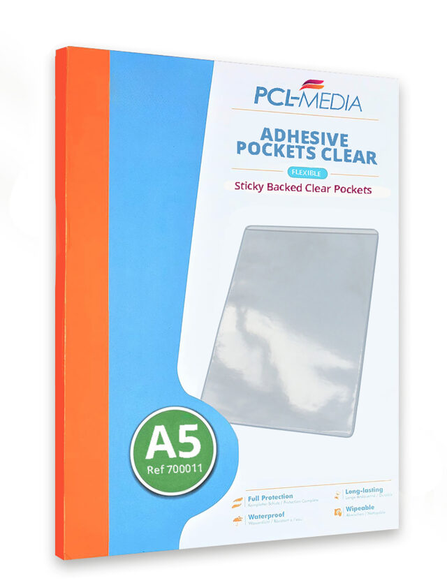 a5 self adhesive pocket