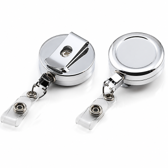 Heavy Duty Chrome Retractable Badge Reel
