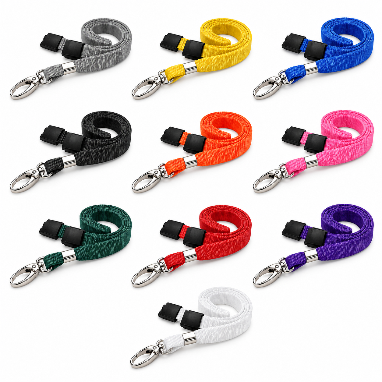 Lobster Clip Lanyards 10 colours