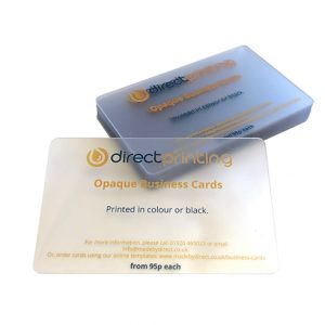 clear business cards, plastic business cards