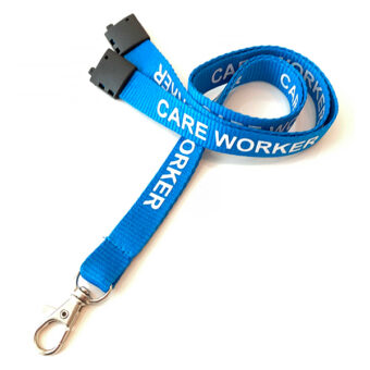 care worker lanyard id badge holder