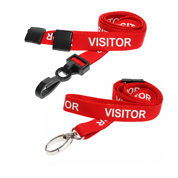 Red Visitor Lanyards